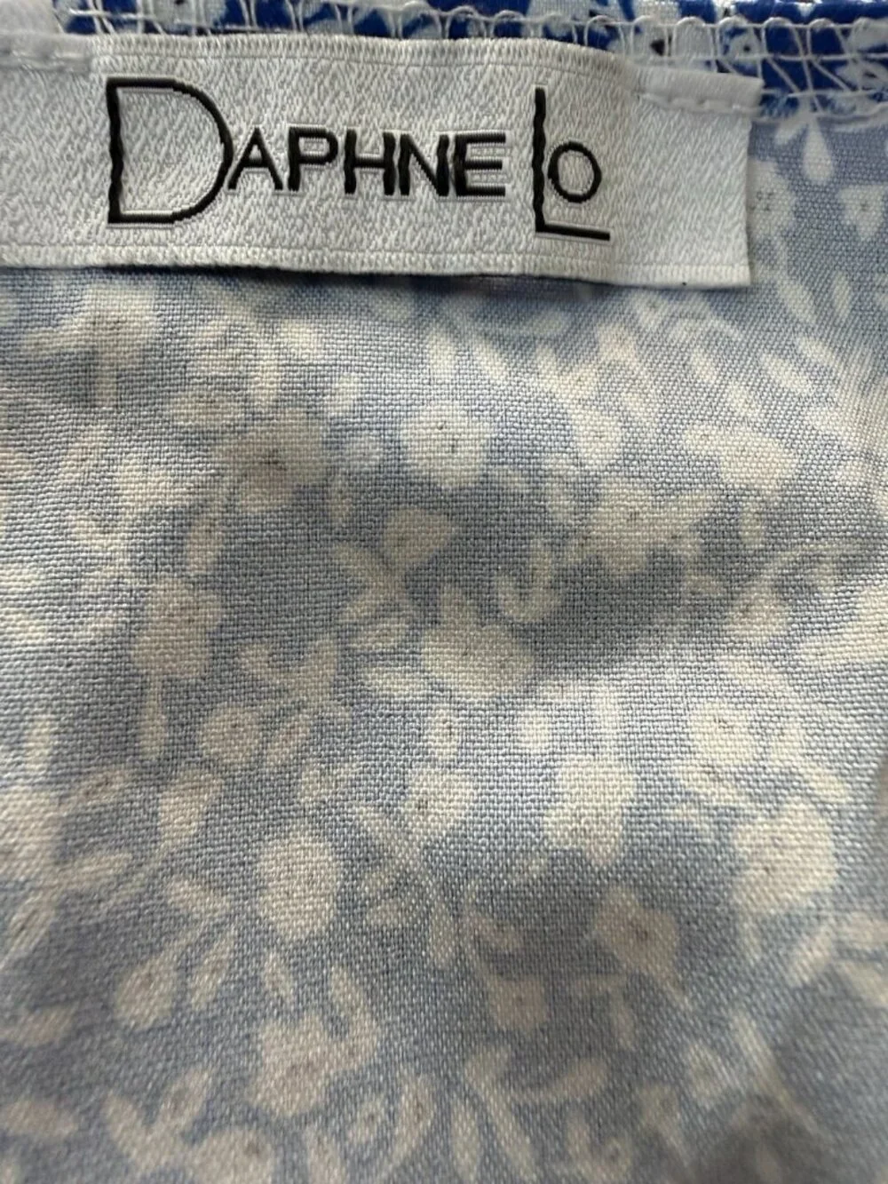 Daphne Lo Womens Romper Size missing Floral Tied Front Detail Summer EUC